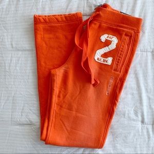 NWT ABERCROMBIE & FITCH Sweatpants Joggers Orange